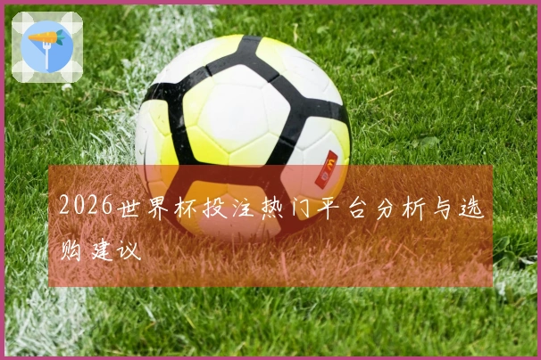 2026世界杯投注热门平台分析与选购建议